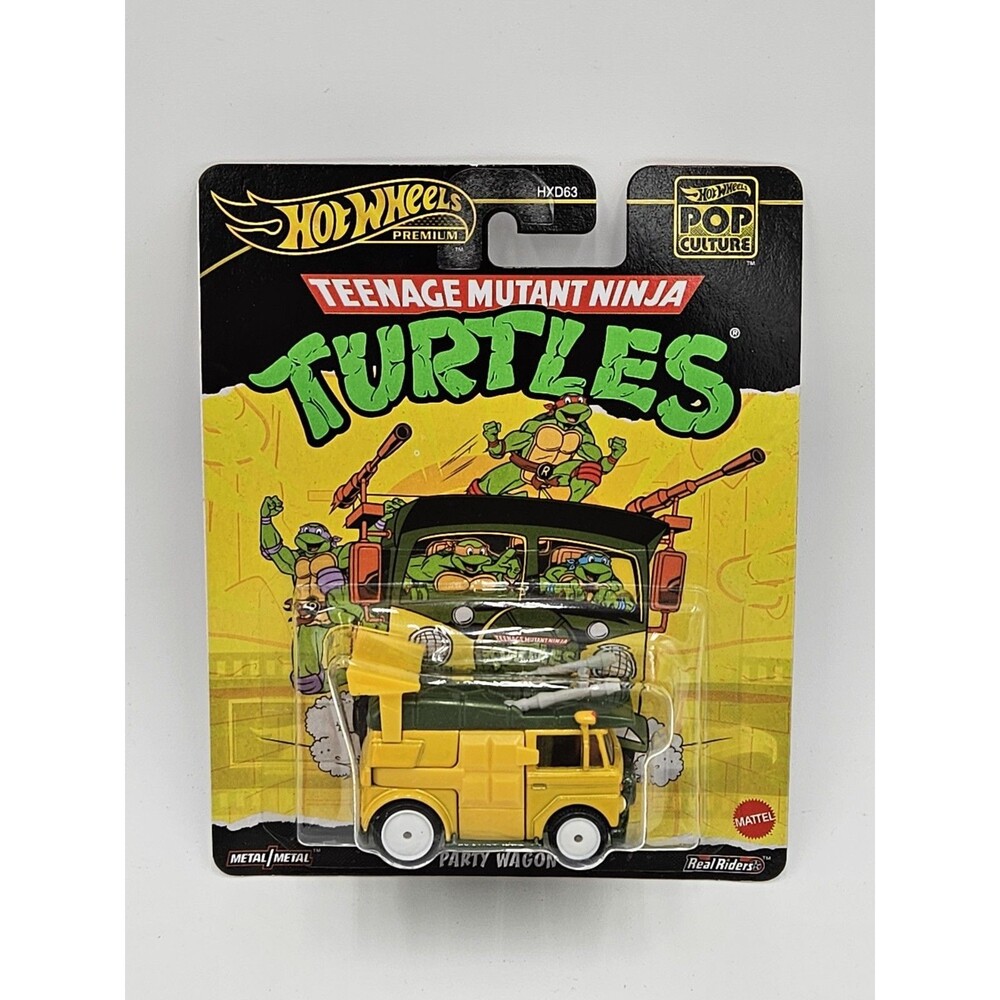 Hot Wheels Premium (2025) Pop Culture TMNT - PARTY WAGON Real Riders #HXF04 New